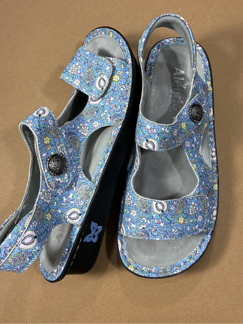 ALEGRIA LEATHER VELCRO SANDAL